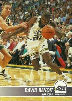 1994-95 Hoops Old Home Bread Utah Jazz #NNO David Benoit Front