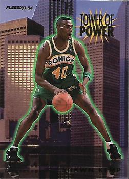 1993-94 Fleer - Towers of Power #11 Shawn Kemp Front