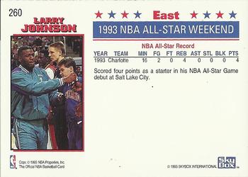 1993-94 Hoops #260 Larry Johnson Back