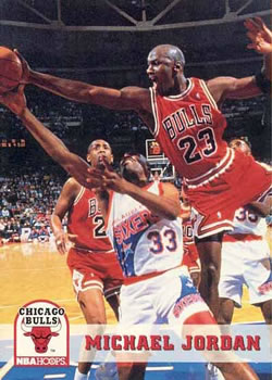 1993-94 Hoops #28 Michael Jordan Front