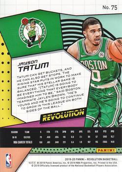 2019-20 Panini Revolution #75 Jayson Tatum Back