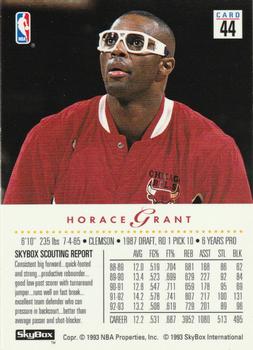 1993-94 SkyBox Premium #44 Horace Grant Back