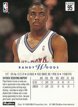 1993-94 SkyBox Premium #95 Randy Woods Back