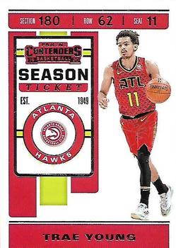 2019-20 Panini Contenders #1 Trae Young Front