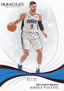 2018-19 Panini Immaculate Collection - Red #28 Nikola Vucevic Front