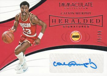 2018-19 Panini Immaculate Collection - Heralded Signatures #HS-CMY Calvin Murphy Front