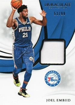 2018-19 Panini Immaculate Collection - Swatches #SW-JEM Joel Embiid Front