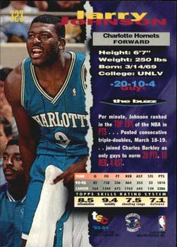 1993-94 Stadium Club - First Day Issue #323 Larry Johnson Back