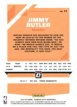 2019-20 Donruss Optic #11 Jimmy Butler Back