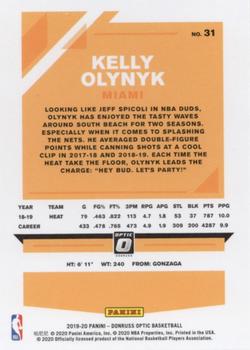 2019-20 Donruss Optic #31 Kelly Olynyk Back