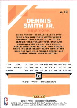 2019-20 Donruss Optic #53 Dennis Smith Jr. Back