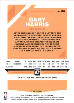 2019-20 Donruss Optic #66 Gary Harris Back
