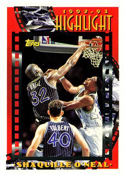 1993-94 Topps #3 Shaquille O'Neal Front