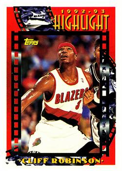 1993-94 Topps #5 Clifford Robinson Front