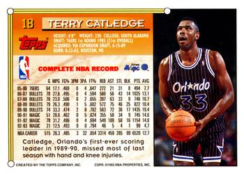 1993-94 Topps #18 Terry Catledge Back