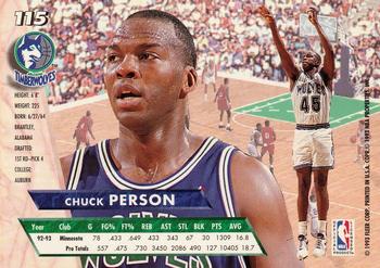 1993-94 Ultra #115 Chuck Person Back