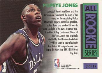 1993-94 Ultra - All-Rookies #7 Popeye Jones Back
