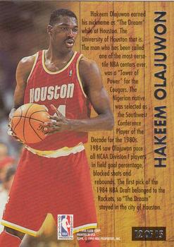 1993-94 Ultra - Famous Nicknames #12 Hakeem Olajuwon Back