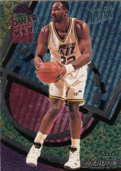 1993-94 Ultra - Power in the Key #3 Karl Malone Front