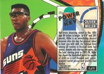 1993-94 Ultra - Power in the Key #4 Oliver Miller Back