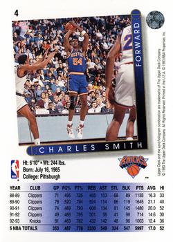 1993-94 Upper Deck #4 Charles Smith Back