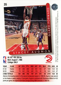 1993-94 Upper Deck #35 Stacey Augmon Back