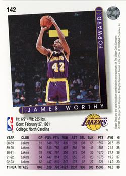 1993-94 Upper Deck #142 James Worthy Back