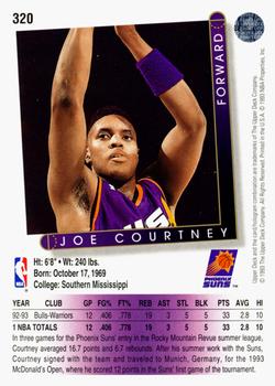 1993-94 Upper Deck #320 Joe Courtney Back