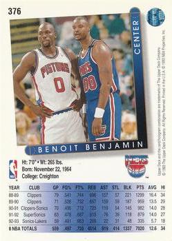 1993-94 Upper Deck #376 Benoit Benjamin Back