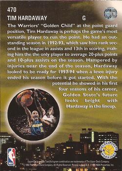1993-94 Upper Deck #470 Tim Hardaway Back
