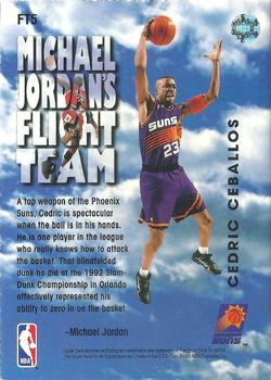 1993-94 Upper Deck - Michael Jordan's Flight Team #FT5 Cedric Ceballos Back
