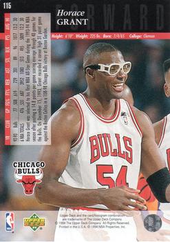 1993-94 Upper Deck Special Edition #115 Horace Grant Back