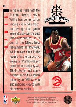 1993-94 Upper Deck Special Edition - Behind the Glass #G9 Kevin Willis Back