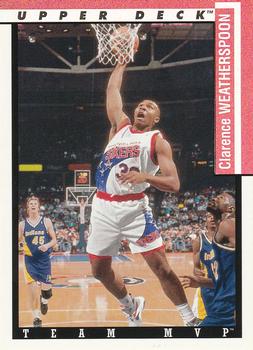 1993-94 Upper Deck - Team MVP #TM20 Clarence Weatherspoon Front