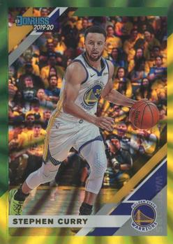 2019-20 Donruss - Holo Green and Yellow Laser #64 Stephen Curry Front