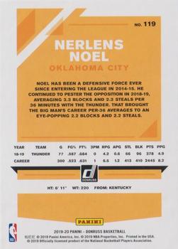 2019-20 Donruss - Holo Orange Laser #119 Nerlens Noel Back