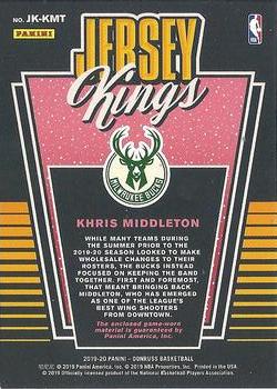 2019-20 Donruss - Jersey Kings #JK-KMT Khris Middleton Back