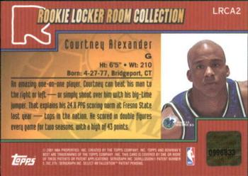 2000-01 Bowman's Best - Rookie Locker Room Collection Autographs #LRCA2 Courtney Alexander Back