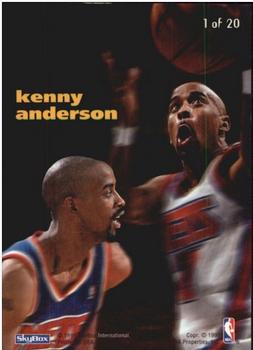 1994-95 SkyBox E-Motion - X-Cited #1 Kenny Anderson Back