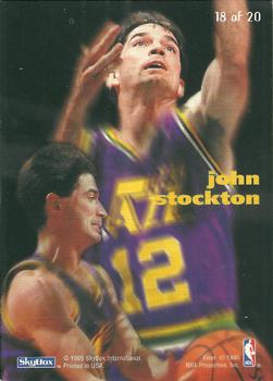 1994-95 SkyBox E-Motion - X-Cited #18 John Stockton Back