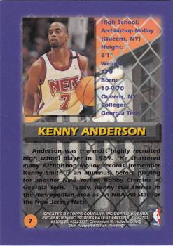 1994-95 Finest #7 Kenny Anderson Back