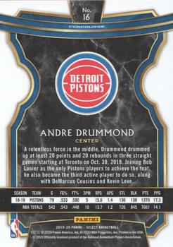 2019-20 Panini Select #16 Andre Drummond Back