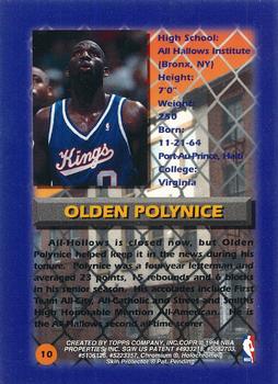 1994-95 Finest - Refractors #10 Olden Polynice Back