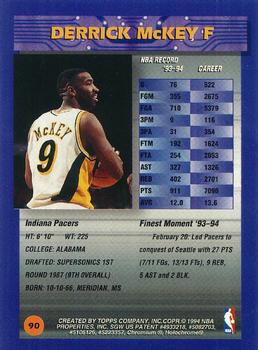 1994-95 Finest - Refractors #90 Derrick McKey Back