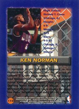 1994-95 Finest - Refractors #110 Ken Norman Back