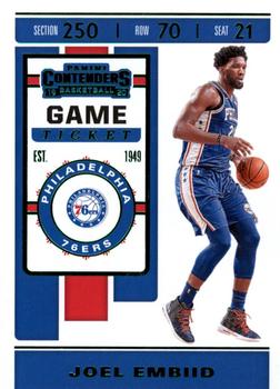 2019-20 Panini Contenders - Game Ticket Green #45 Joel Embiid Front