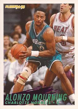 1994-95 Fleer #27 Alonzo Mourning Front