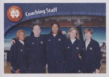 2003-04 Papa John's Notre Dame Fighting Irish Women #NNO Coaching Staff Front