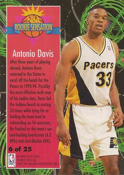 1994-95 Fleer - Rookie Sensations #6 Antonio Davis Back