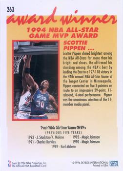 1994-95 Hoops #263 Scottie Pippen Back